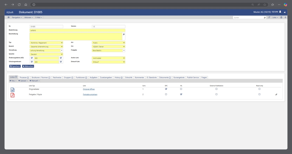 IQSoft – Dokumentmanagement