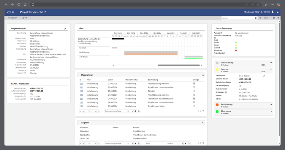 IQSoft – Projektmanagement